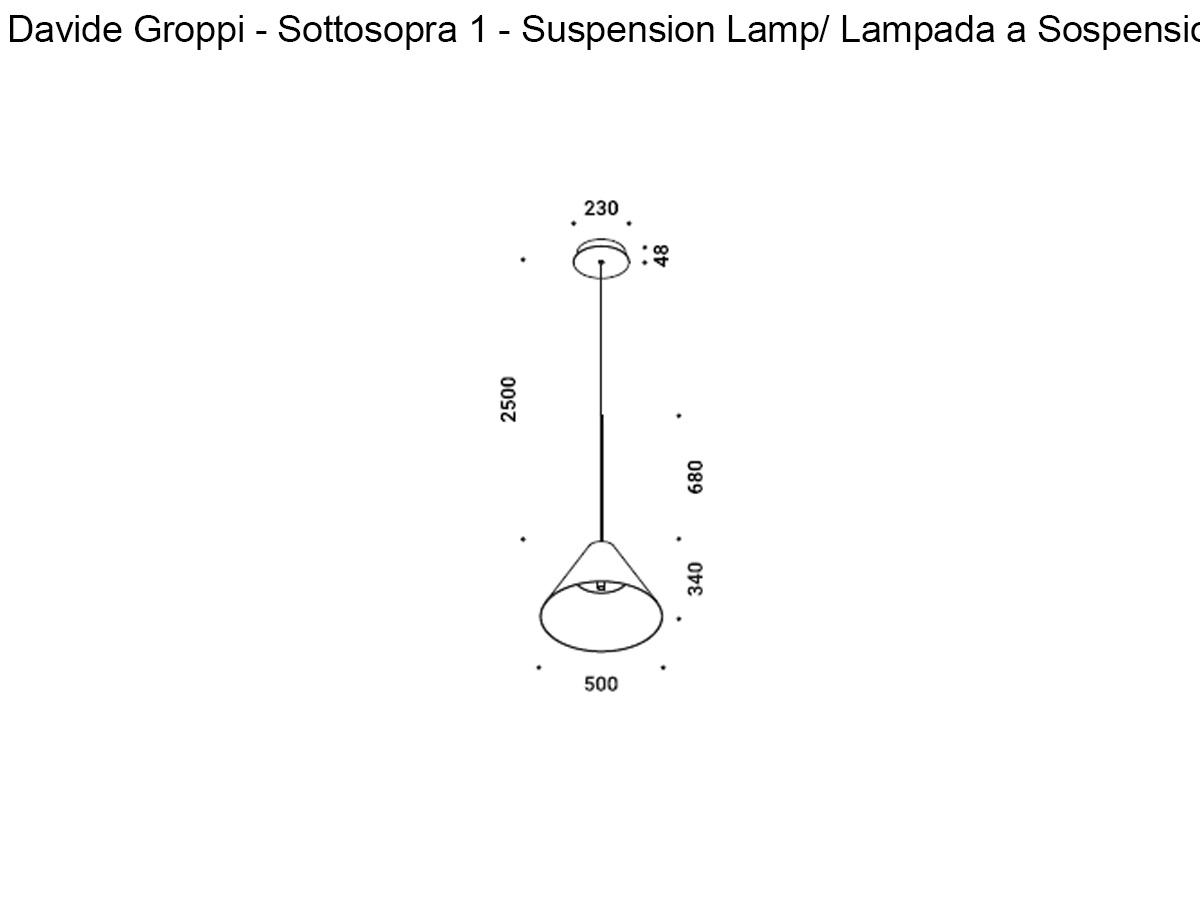 Davide Groppi Sottosopra 1 Suspension Lamp