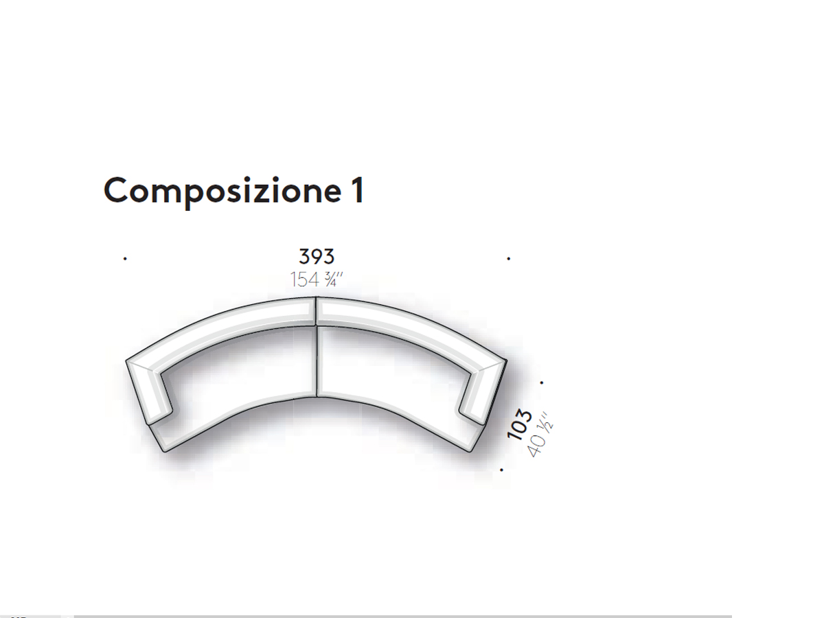 De Padova Alberese Xl Modular Sofa Composition 1