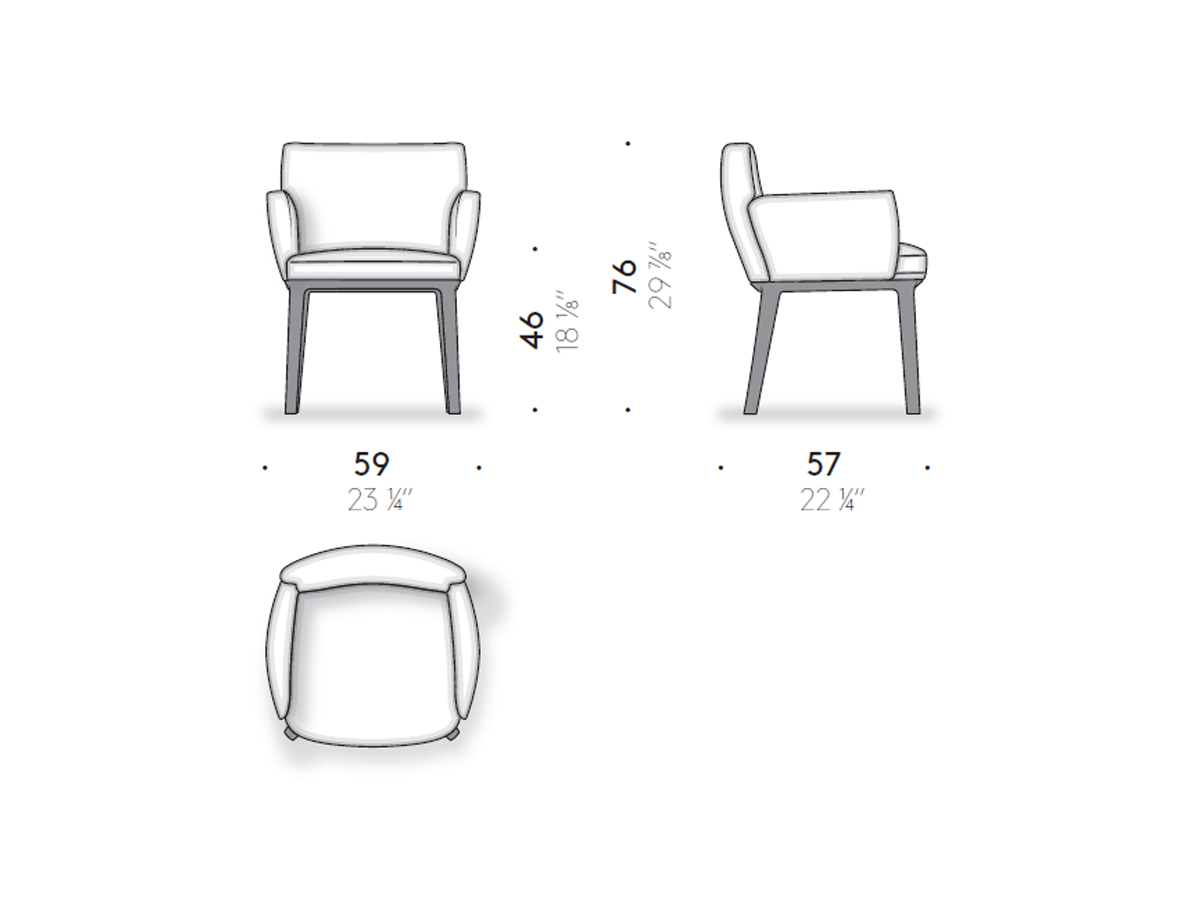 De Padova Ami Chair With Armrest