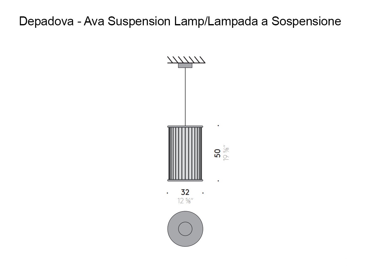 De Padova Ava Suspension Lamp