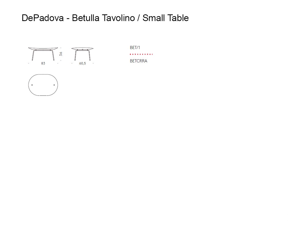 De Padova Betulla Coffee Table
