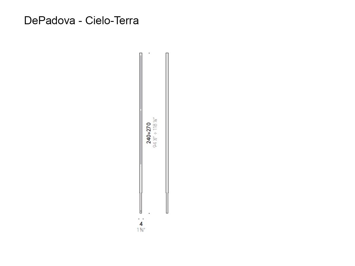 De Padova Cielo Terra Floor Lamp Black