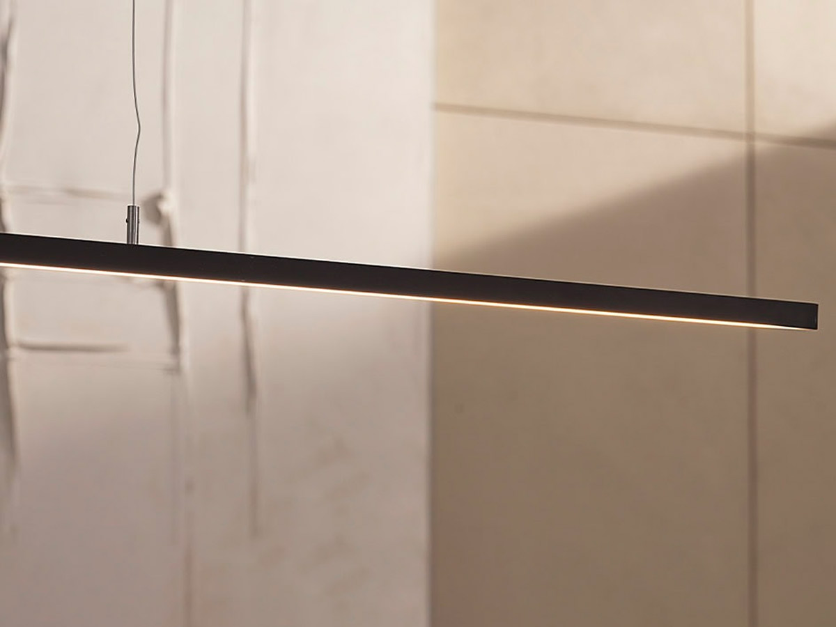 De Padova Cut Back Linear Suspension Lamp L 200 Cm