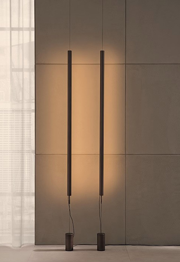 De Padova Cut Back Upanddown Floor Ceiling Lamp