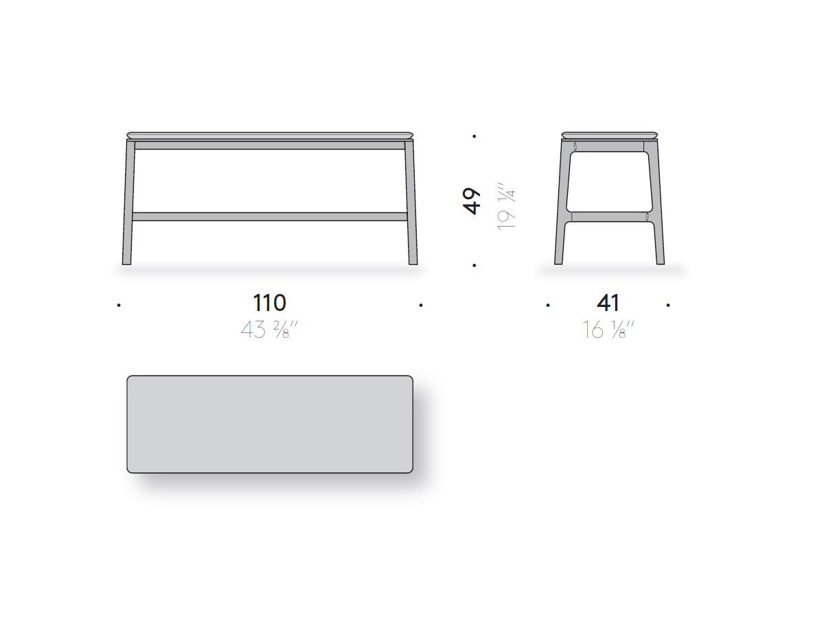 De Padova Everyday Life Outdoor Bench