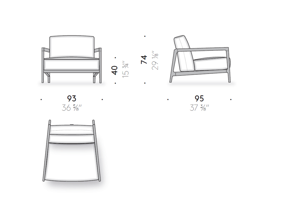 De Padova Everyday Life Outdoor Armchair