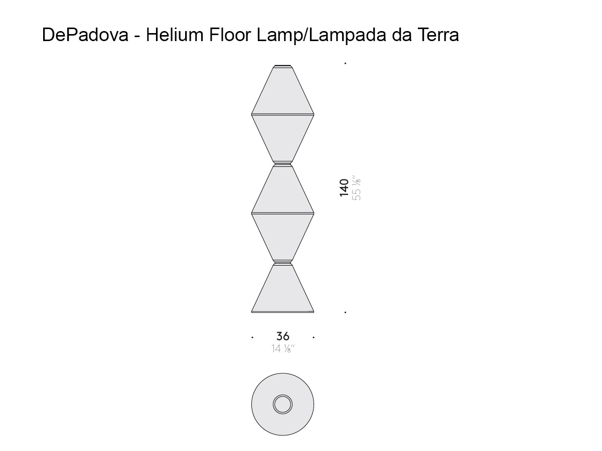 De Padova Helium Floor Lamp