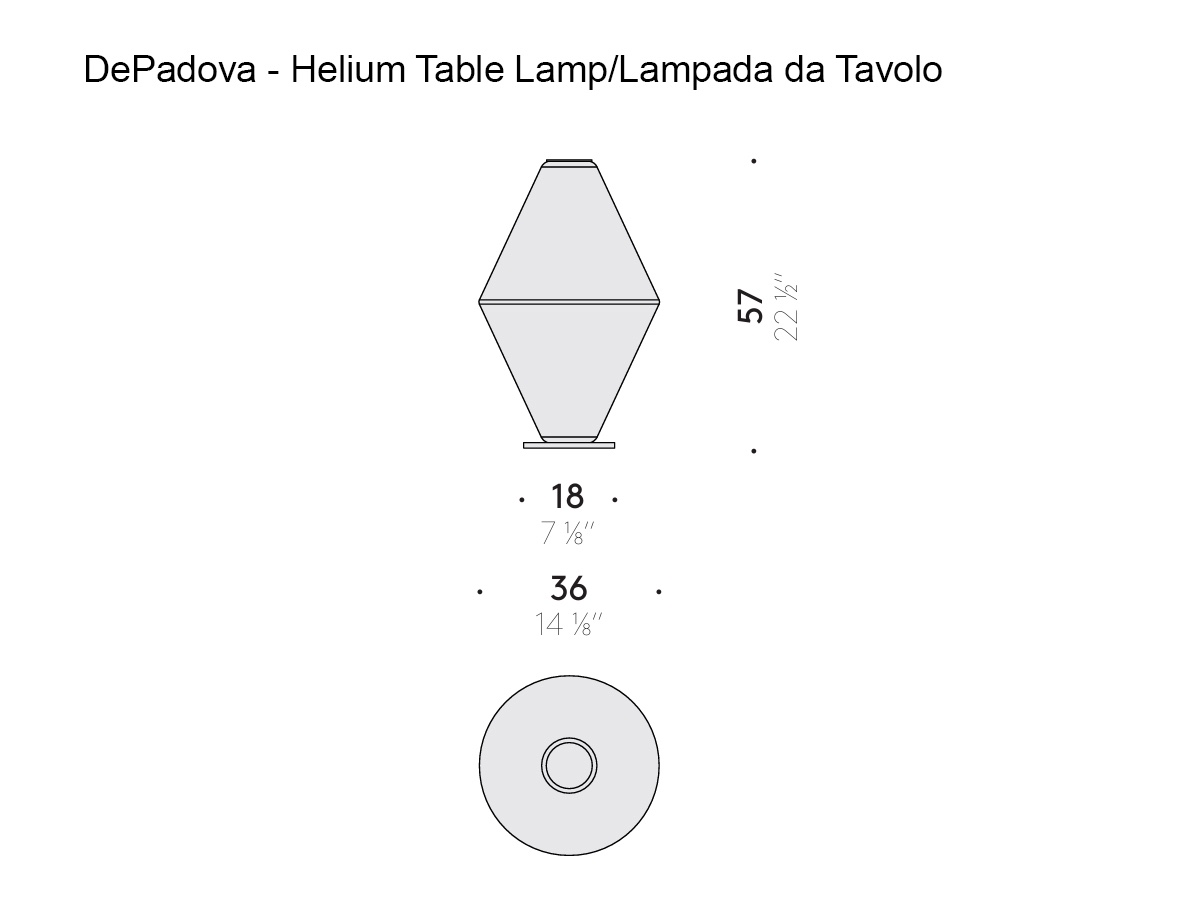 De Padova Helium Table Lamp