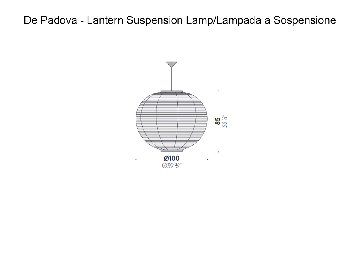 De Padova Lantern Suspension Lamp