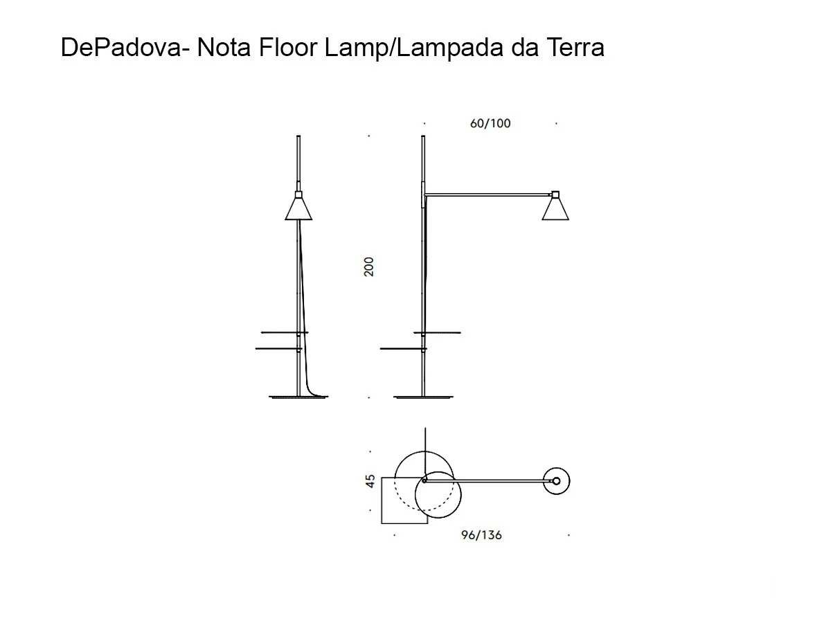 De Padova Nota Tn2 Floor Lamp