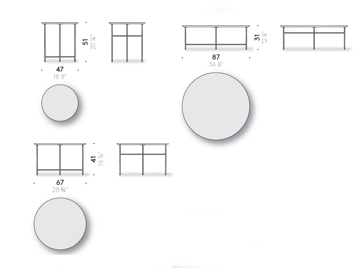 De Padova Sen Outdoor Low Tables