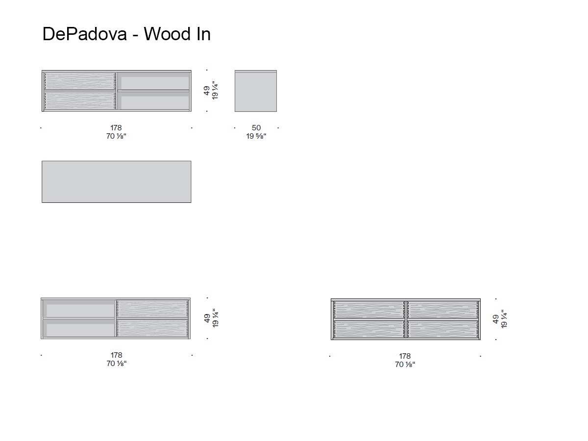 De Padova Wood In Sideboard Wall Mounted