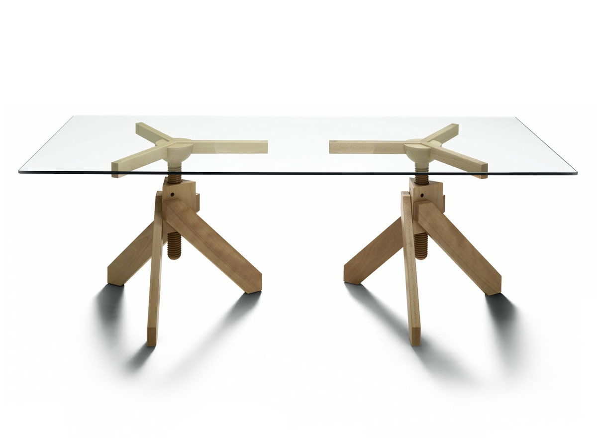De Padova Vidun Rectangular Table Height Adjustable