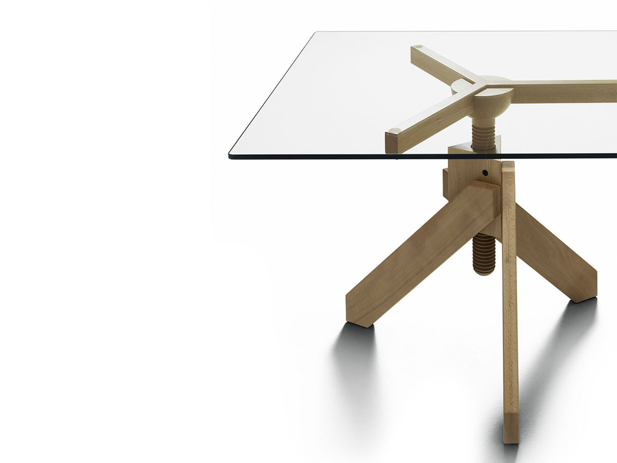 De Padova Vidun Rectangular Table Height Adjustable