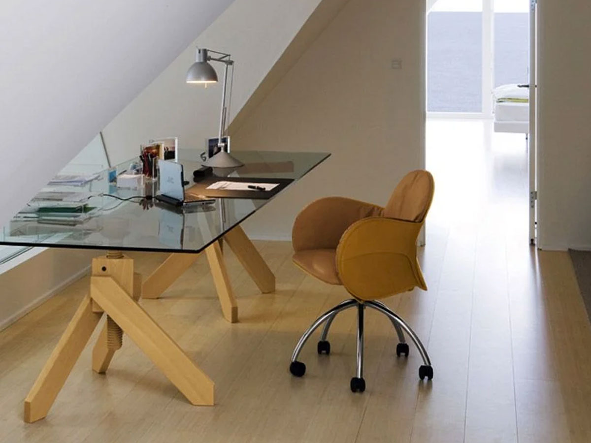 De Padova Vidun Rectangular Table Height Adjustable