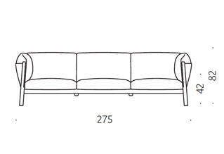 De Padova Yak Three Seater Sofa
