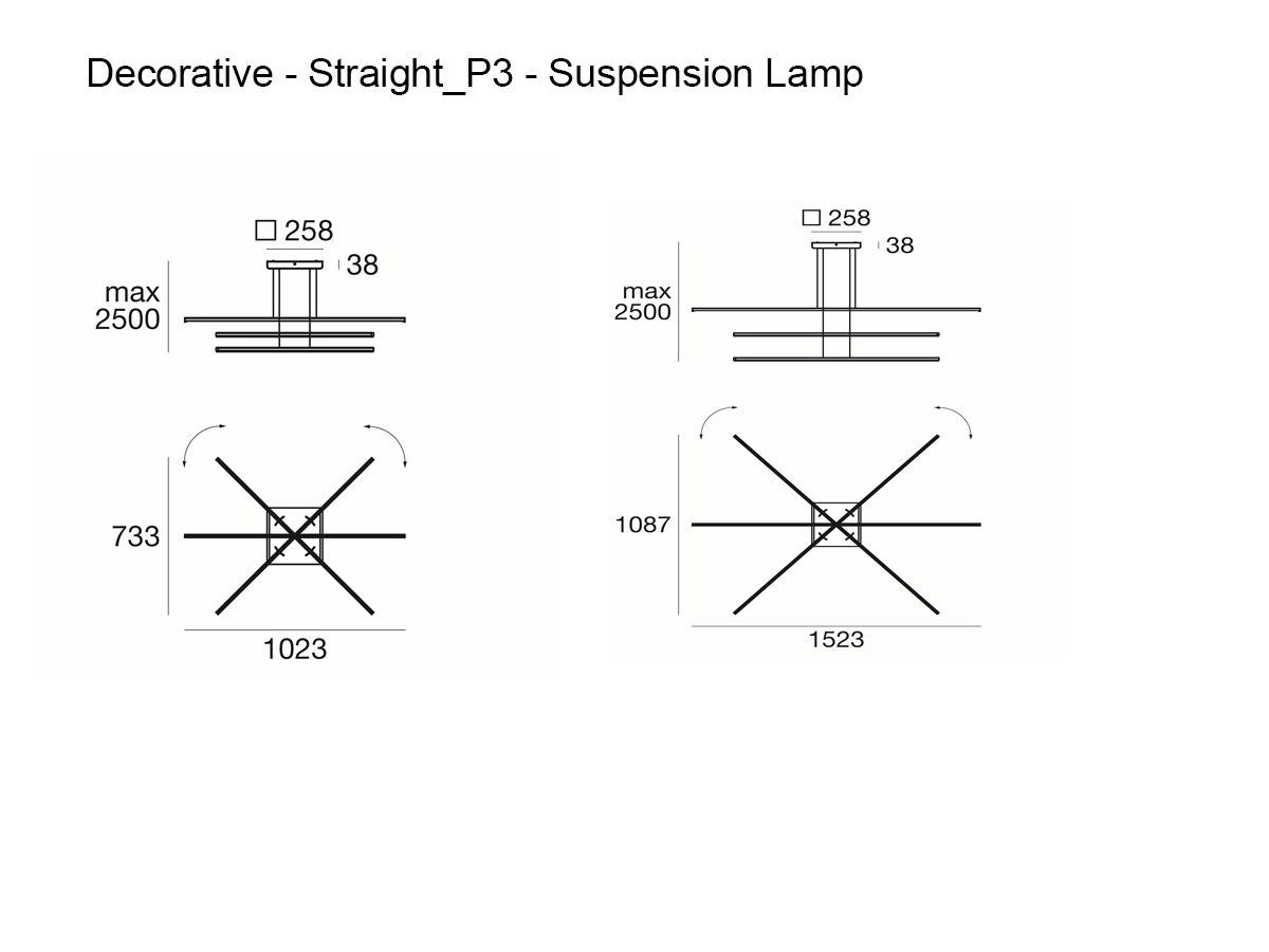 Подвесной светильник Decòrative Straight_P3
