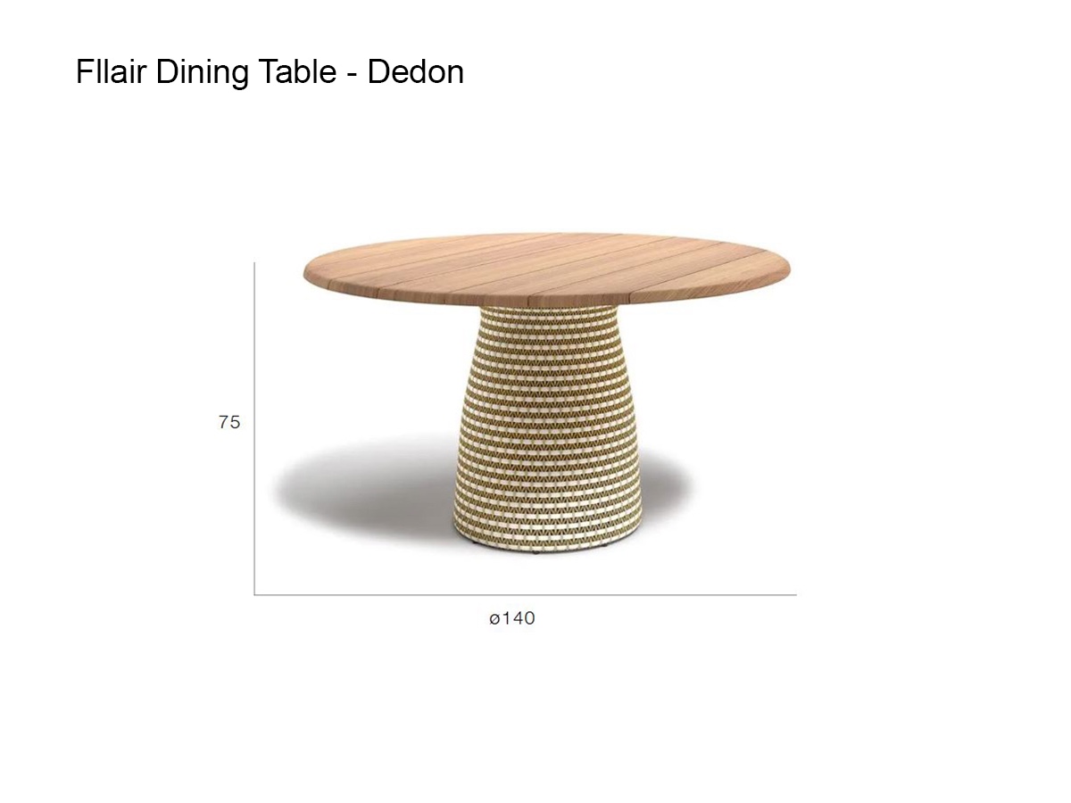 Dedon Fllair Dining Table