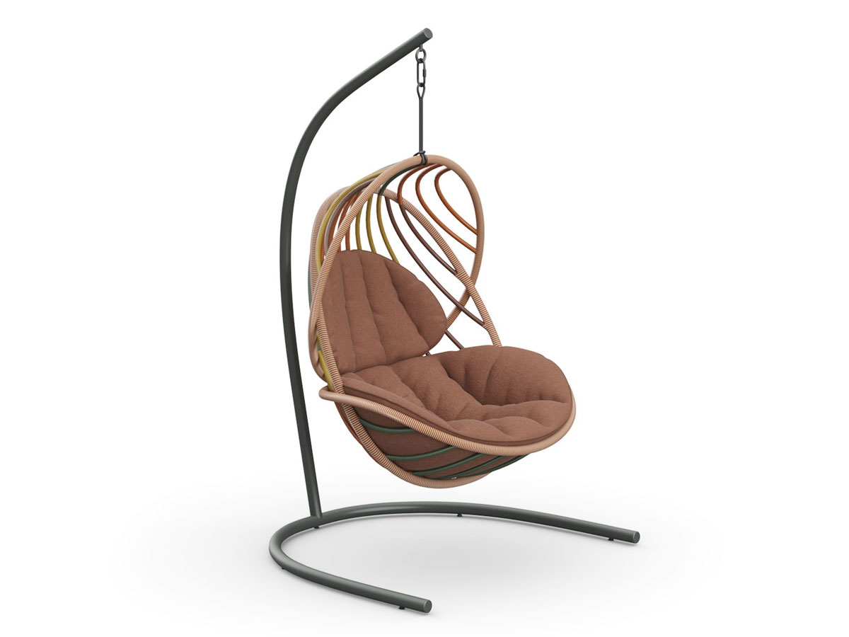 Dedon Kida Hanging Lounge Chair With Base