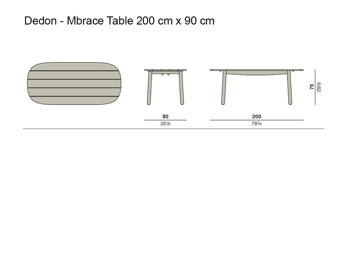 Dedon Mbrace Dining Table