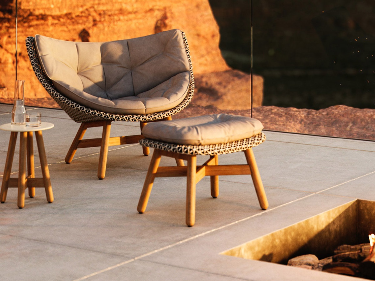 Dedon Mbrace Alu Footstool