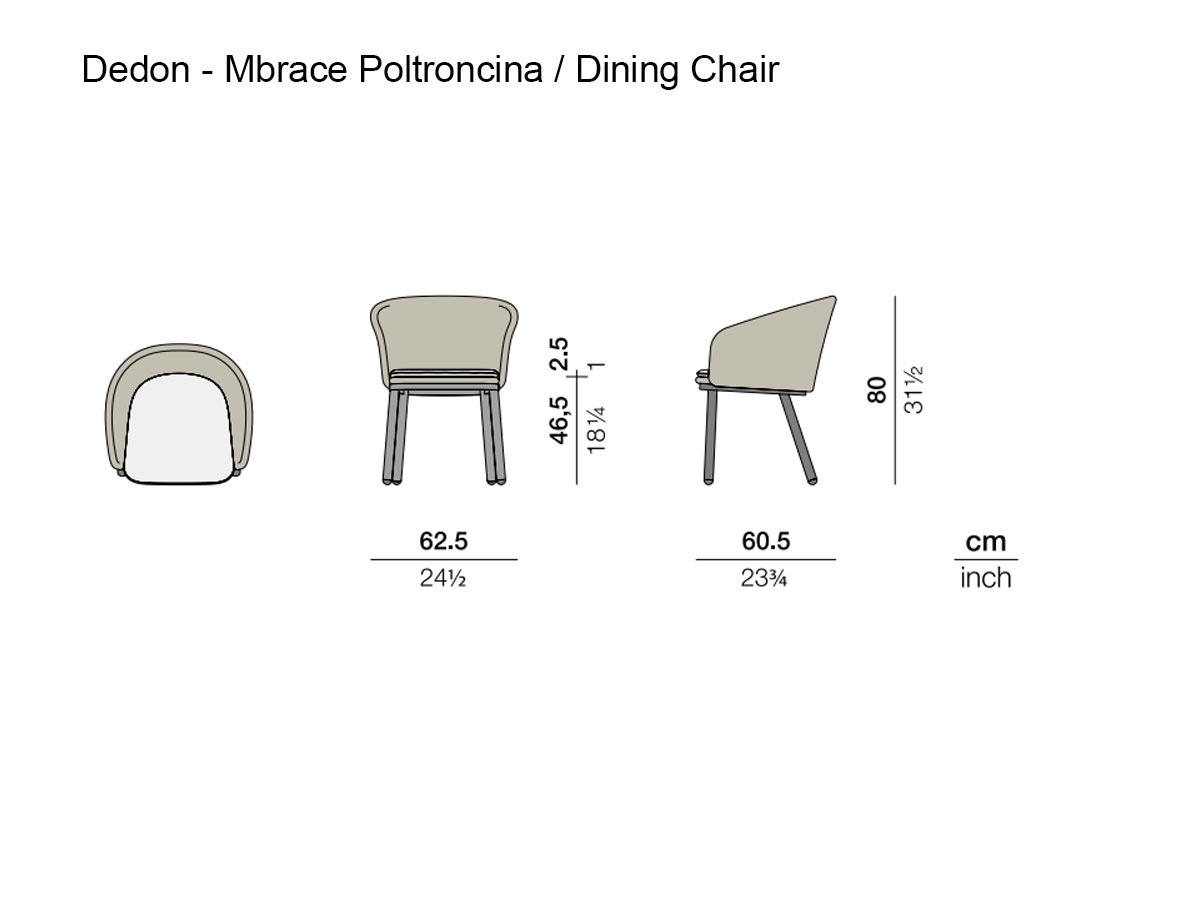 Dedon Mbrace Alu Dining Chair