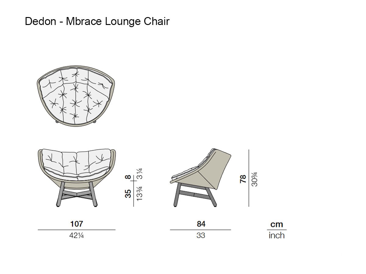 Dedon Mbrace Lounge Chair