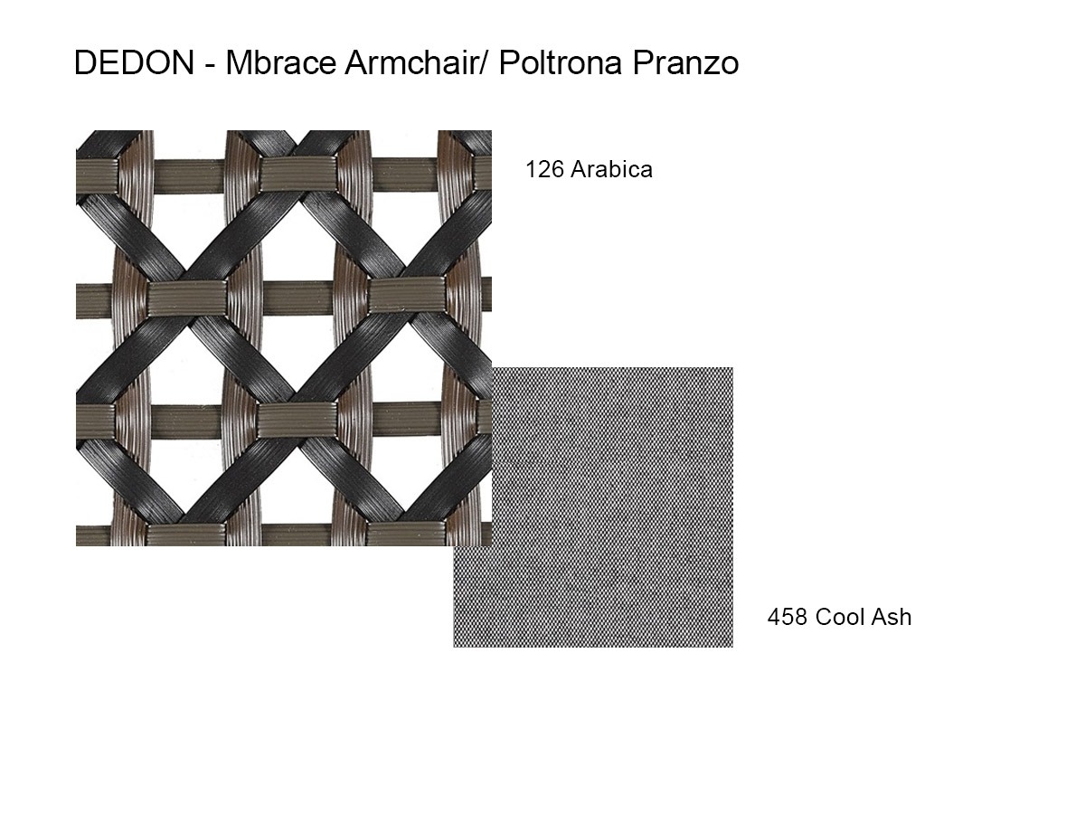 Dedon Mbrace Armchair 126 Arabica 458 Cool Ash