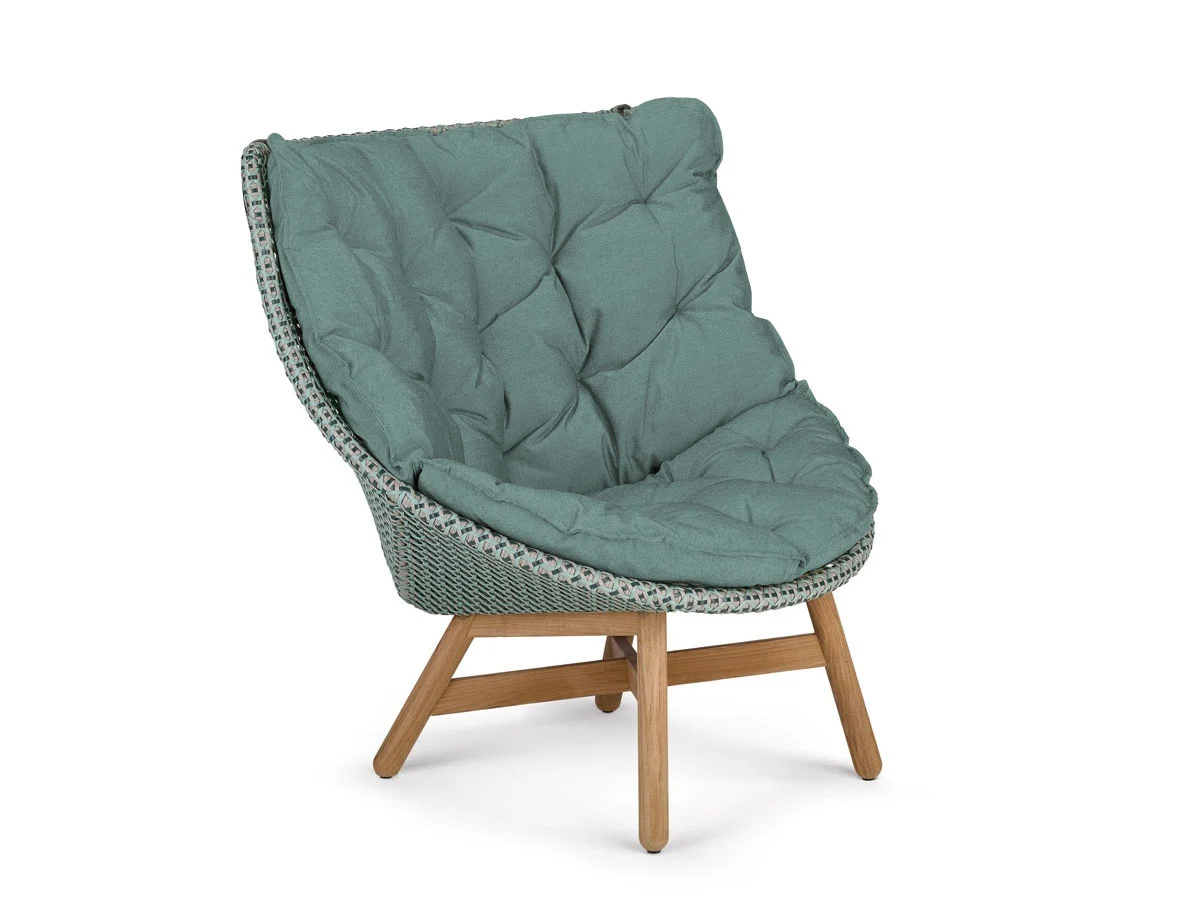 Dedon Mbrace Wing Chair 141 Baltic Seat Cushion 473 Natura Juniper