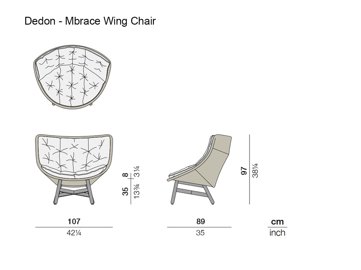 Dedon Mbrace Wing Chair