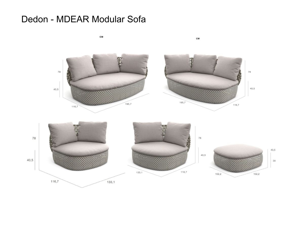 Dedon Mdear Modular Sofa