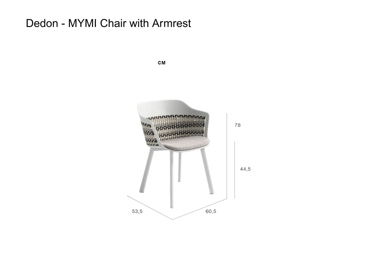 Dedon Mymi Chair With Armrests