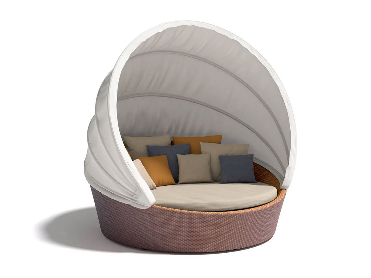 Dedon Orbit Xxl Loveseat With Canopy