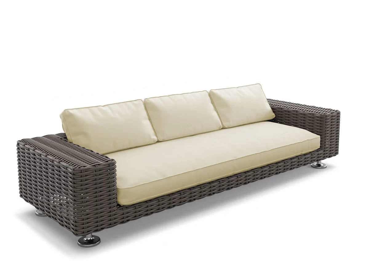 Dedon Paros 3 Seater Sofa Natura Laurel