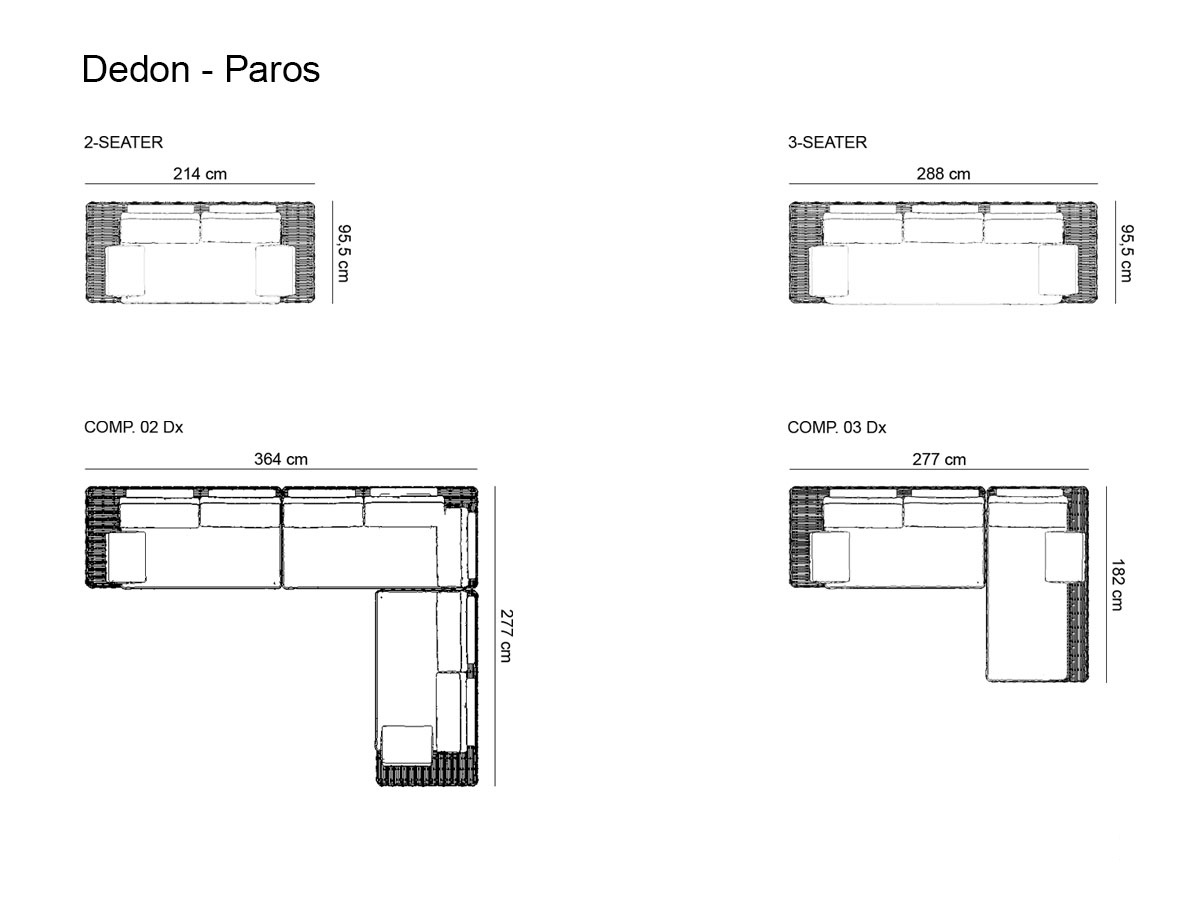 Dedon Paros Sofa Collection