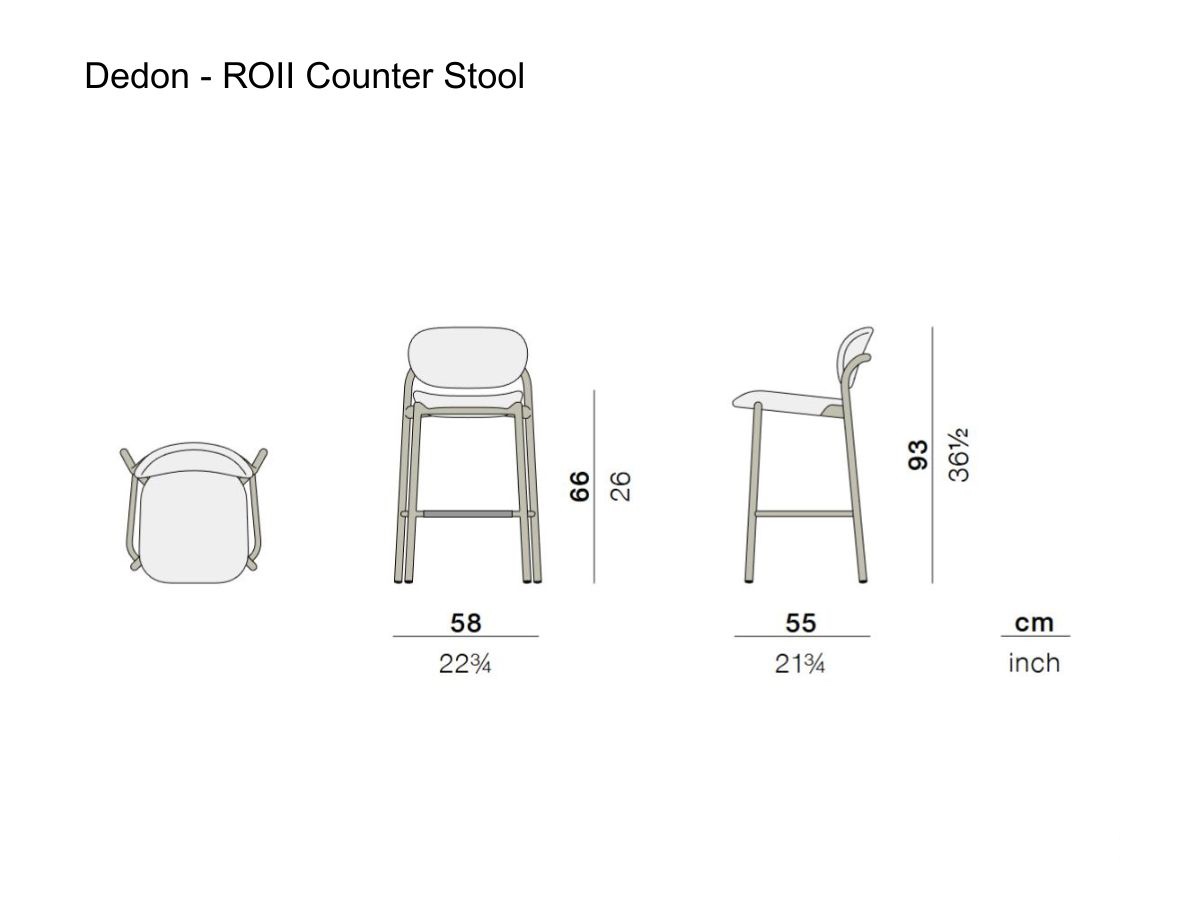 Dedon Roii Counter Stool