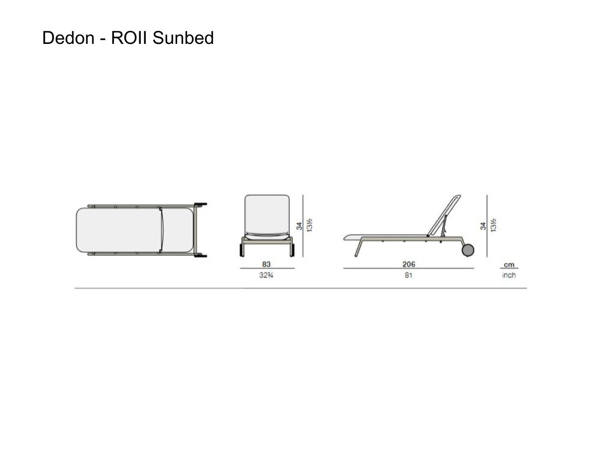 Dedon Roii Sunbed