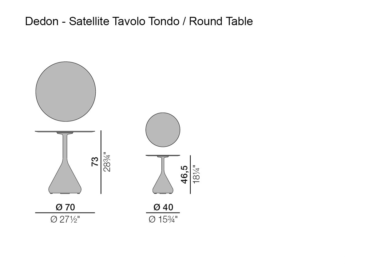 Dedon Satellite Table Round