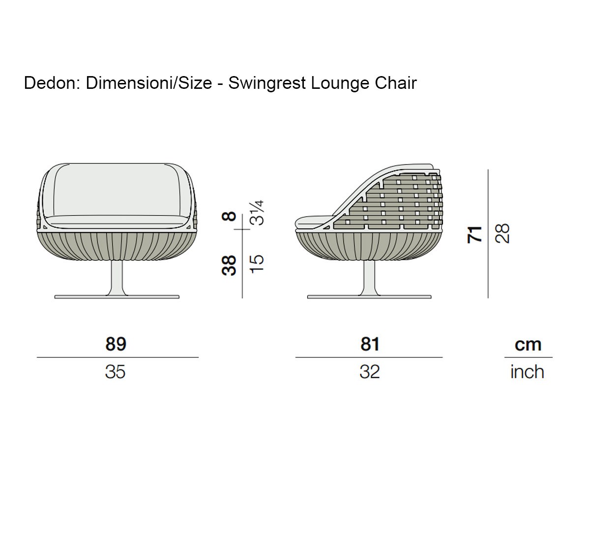 Dedon Swingrest Armchair Club
