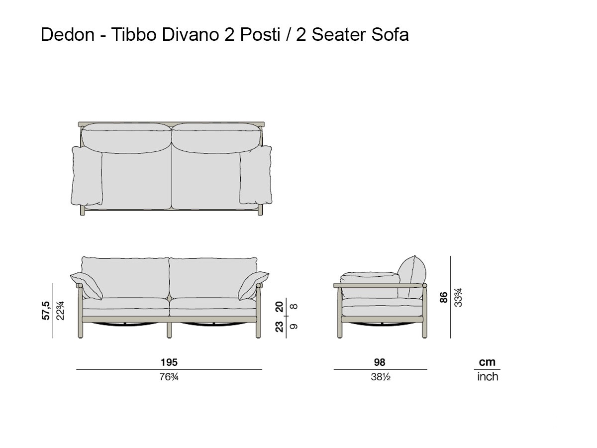 Dedon Tibbo 2 Seater Sofa