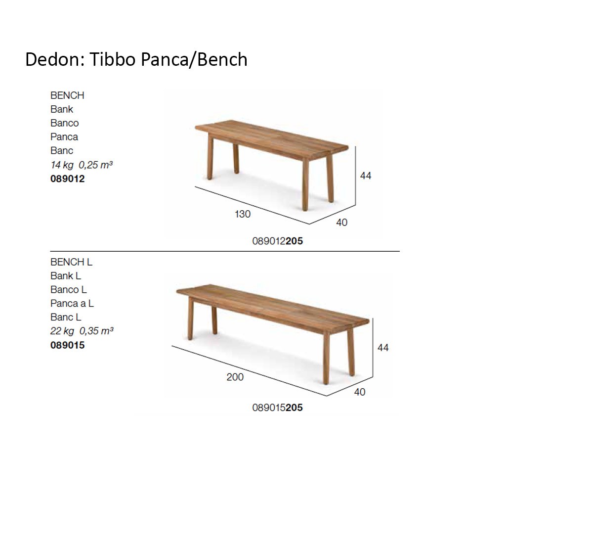 Dedon Tibbo Bench