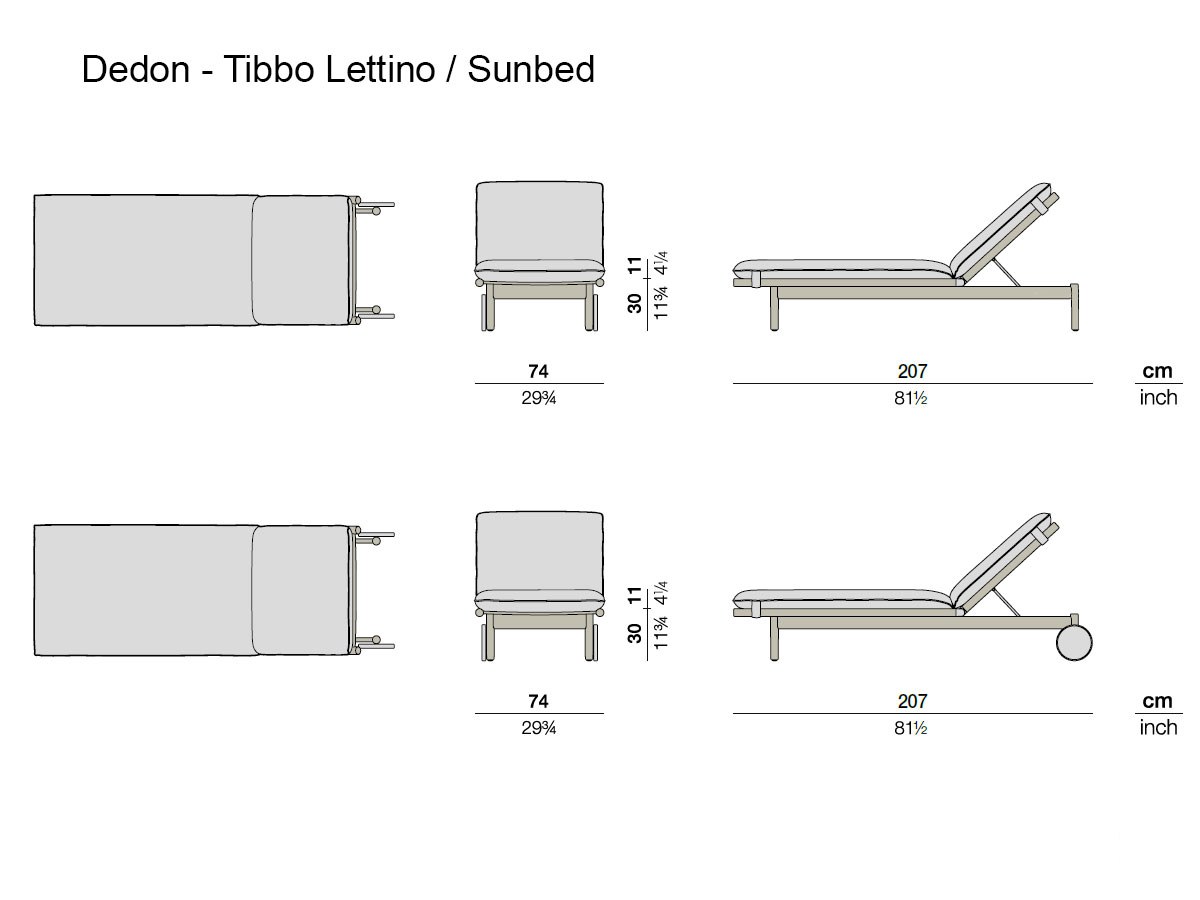 Dedon Tibbo Sunbed