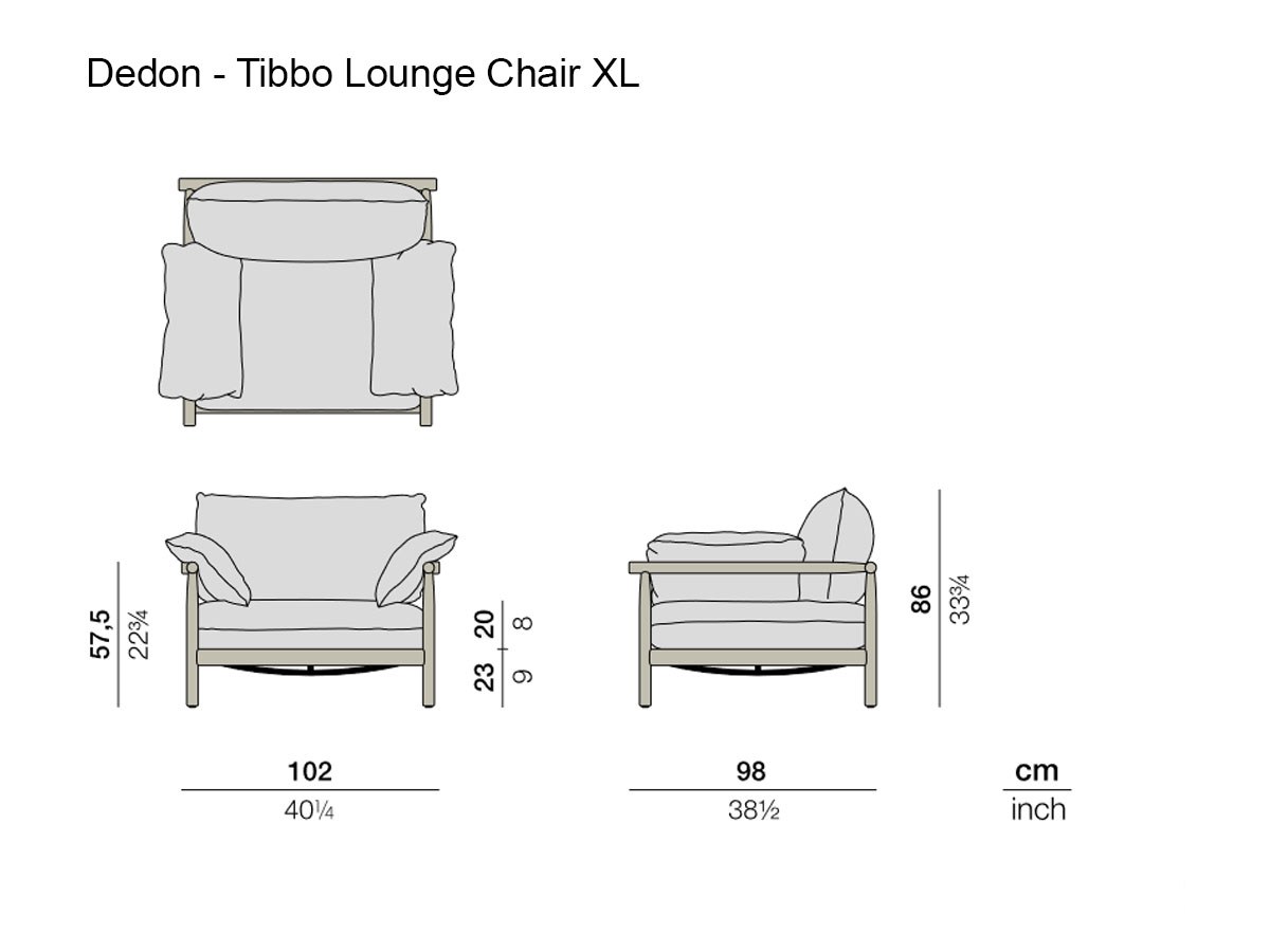 Dedon Tibbo Lounge Chair Xl