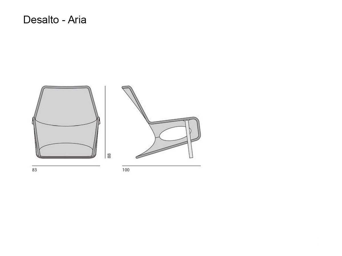 Desalto Aria Outdoor Lounge Chair 565