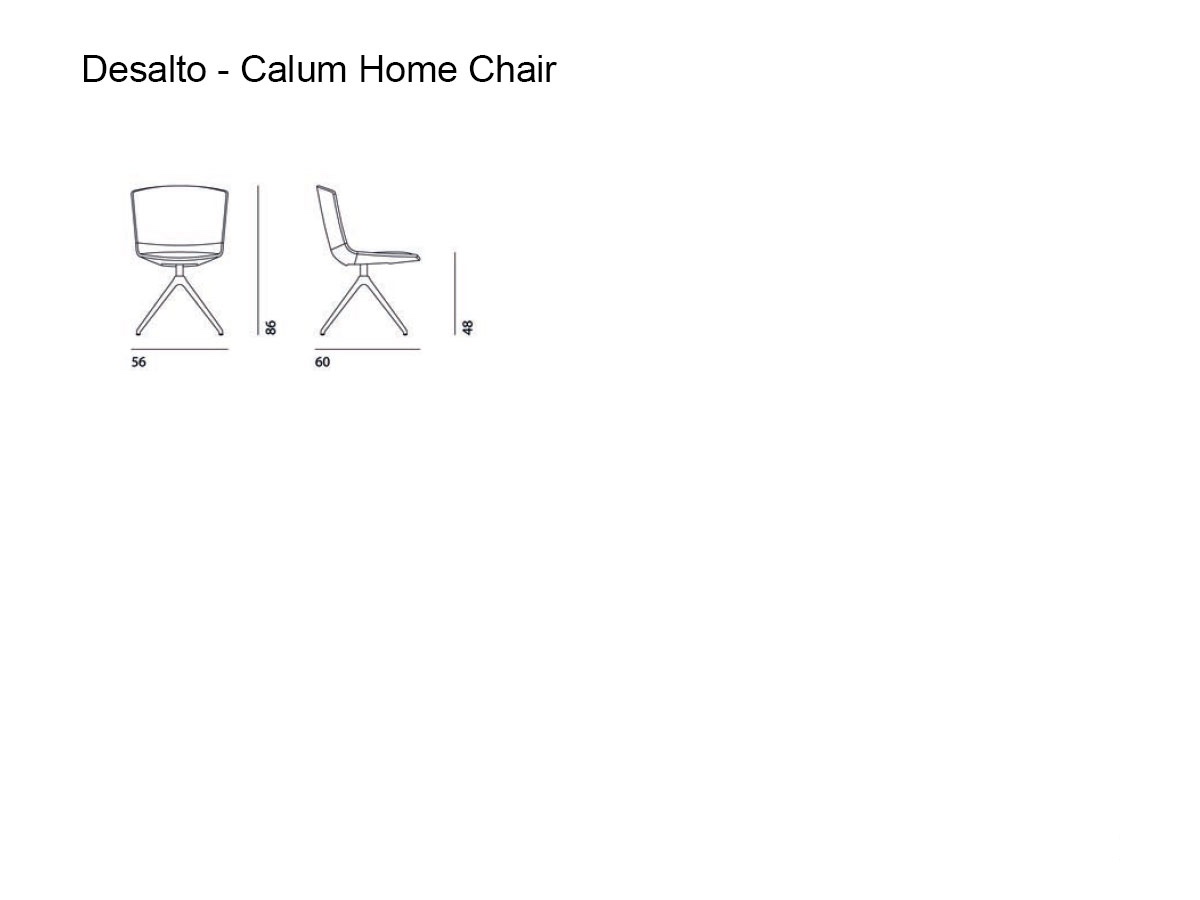 Desalto Calum Home Chair 4 Races