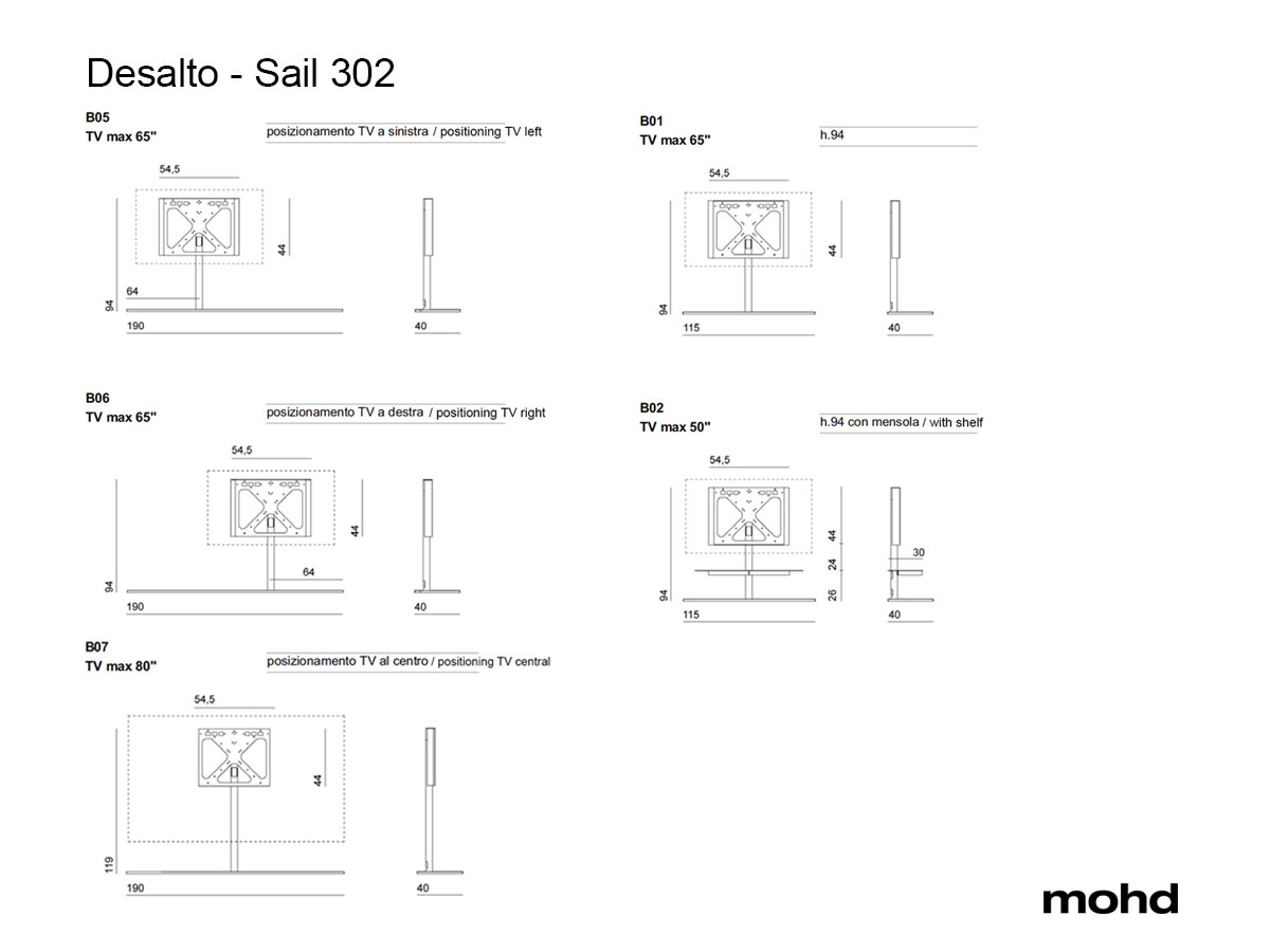 Desalto Sail 302 System Tv