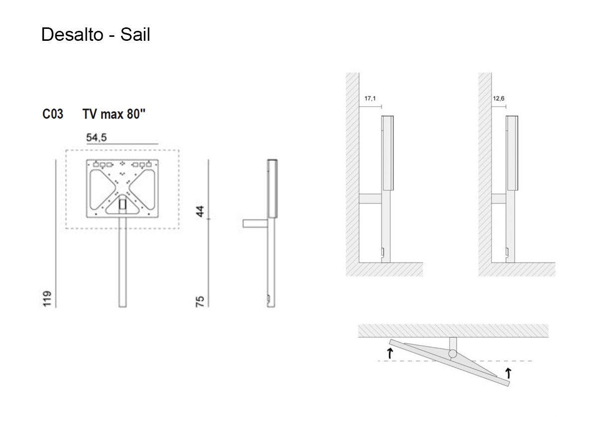 Desalto Sail 304 System Tv C03 Graphite