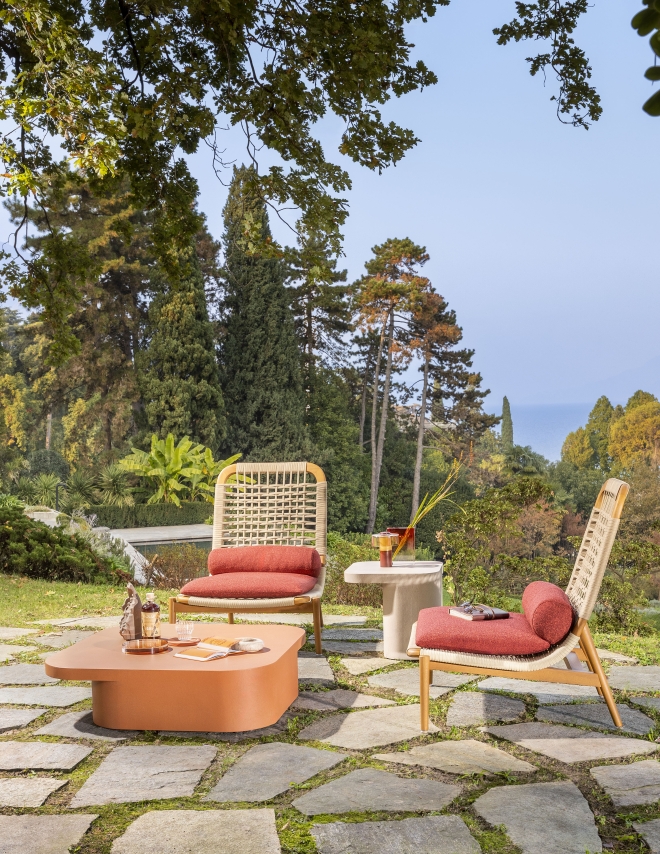 Désirée Divani Eben Outdoor Armchair High Backrest