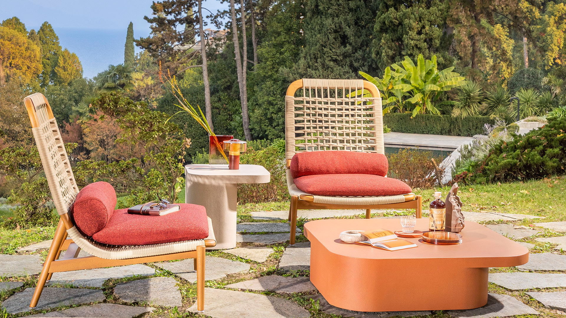 Désirée Divani Eben Outdoor Armchair High Backrest