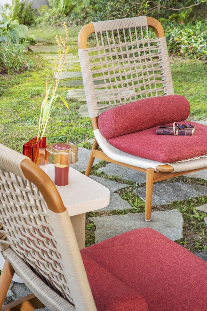 Désirée Divani Eben Outdoor Armchair High Backrest